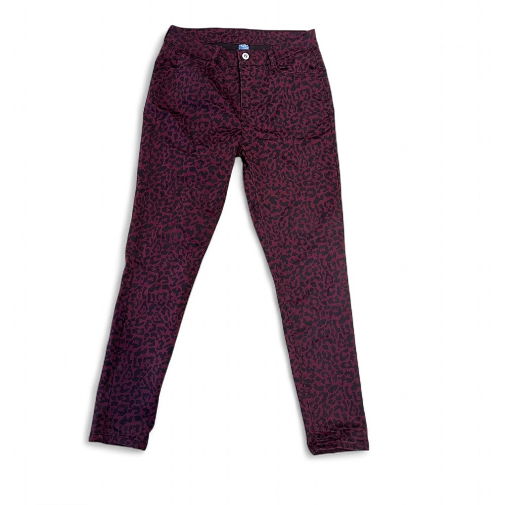 Arizona Jean Company Women's Skinny Jeans - Burgundy and Black